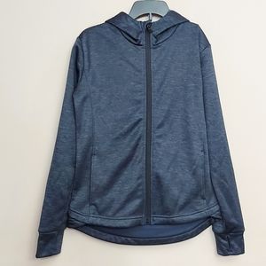 Zella full zip hoodie size large 10/12 in blue and black